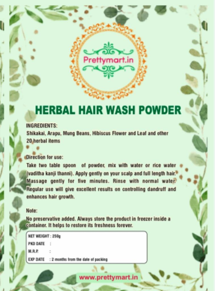 Herbal Hair Wash Powder | Pretty Mart